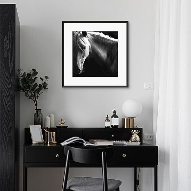 Masterpiece Spirit Horse B&W Framed Wall Art