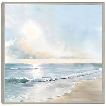 Masterpiece Blue Seascape Framed Wall Art