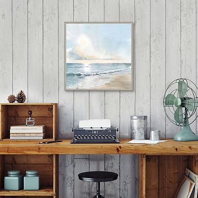 Masterpiece Blue Seascape Framed Wall Art