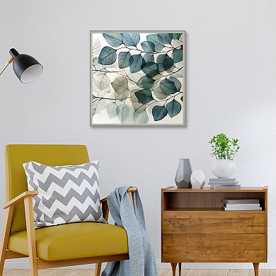Masterpiece Translucent Leaves Framed Wall Art