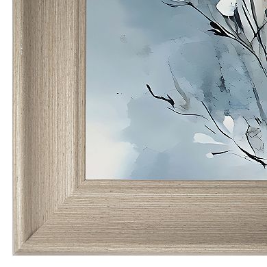 Masterpiece Soft Blue Florals Framed Wall Art