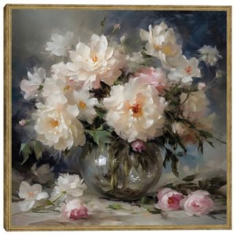 Masterpiece Romantic Flowers Framed Wall Art