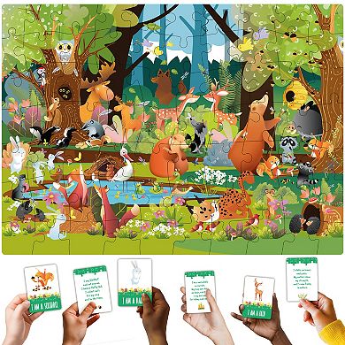 QUOKKA 70 Pieces Search & Find Riddle Kids Puzzles 4-6 Years Old
