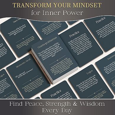 QUOKKA Stoicism Cards Marcus Aurelius - 122 Daily Quotes & Exercises