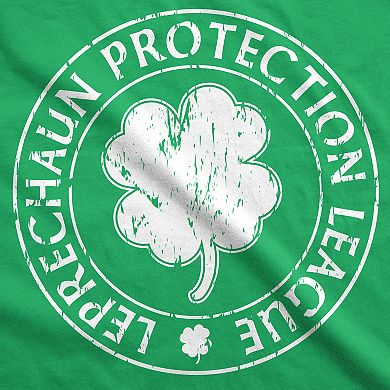 Leprechaun Protection League T Shirt Funny Irish Saint Patricks Day Novelty Tee