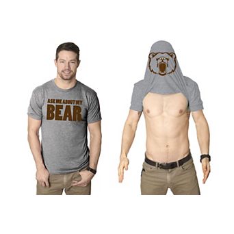 Ask Me About My Angry Bear T Shirt Funny Bear Flip Shirt Bears Flipover Tee