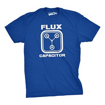 Flux Capacitor T Shirt Funny Vintage Retro 80s Movie T shirts for Men