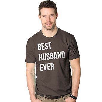 Mens Best Husband Ever T Shirt Funny Saying Novelty Tee Gift for Dad Cool Humor