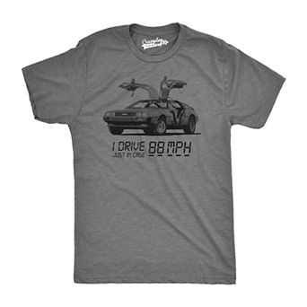 I Drive 88 Miles Per Hour T Shirt Funny Vintage 80s Graphic Tee Cool Nerdy Top