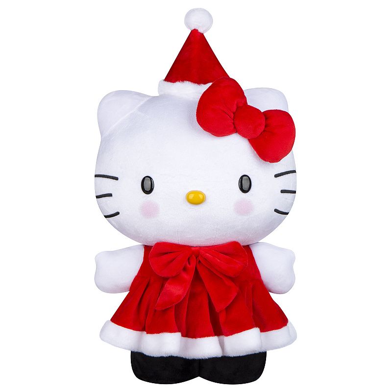 Hello Kitty Holiday Greeter in Red Dress and Santa Hat