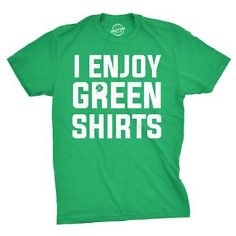 I Enjoy Green Shirts T Shirt Funny Tee for Saint Pattys Day Saint Patricks Cool
