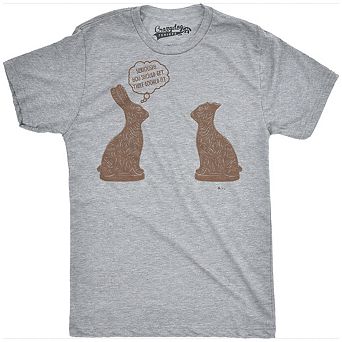 Mens You Should Get That Looked At Easter T Shirt Funny Chocolate Bunny Tee
