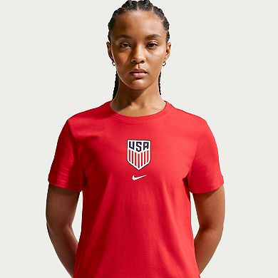 Women's Nike Red USMNT Crest T-Shirt