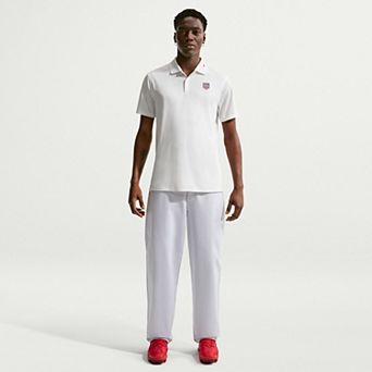 Men's Nike White USMNT Dri-FIT Victory Solid Polo