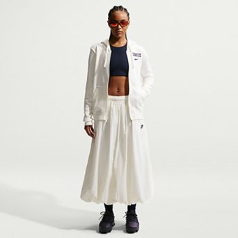 Women's Nike White USMNT Club Fleece Full-Zip Hoodie