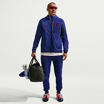 Men's Nike Royal USMNT 2026��Tech Fleece Windrunner��Raglan Full-Zip Hoodie