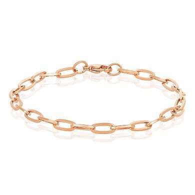 ELYA Women's Adjustable Paperclip Chain Bracelet