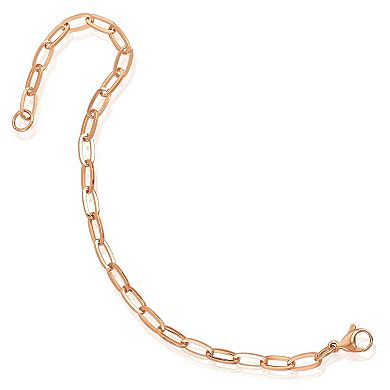 ELYA Women's Adjustable Paperclip Chain Bracelet
