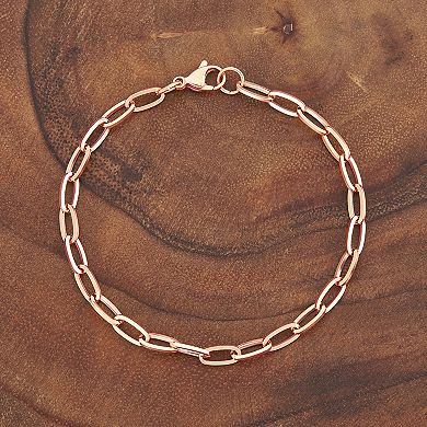 ELYA Women's Adjustable Paperclip Chain Bracelet