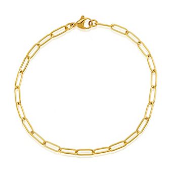 ELYA Women's Adjustable Paperclip Chain Bracelet