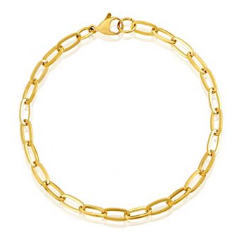 ELYA Women's Adjustable Paperclip Chain Bracelet