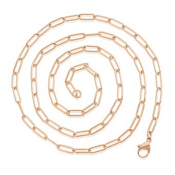 ELYA Women's Adjustable Paperclip Chain Necklace