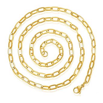 ELYA Women's Adjustable Paperclip Chain Necklace