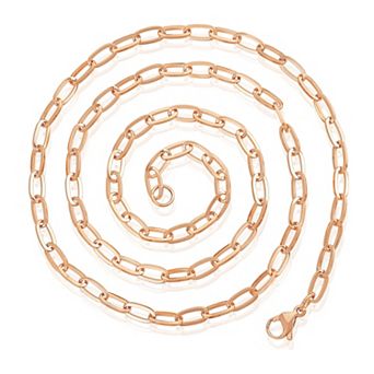 ELYA Women's Adjustable Paperclip Chain Necklace