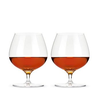 Raye Crystal Wingback Brandy Glasses Viski®