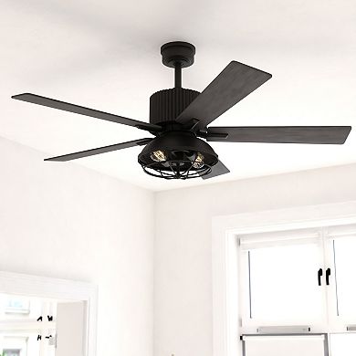Elkhart 52-in. 2 Light LED Ceiling Fan Black