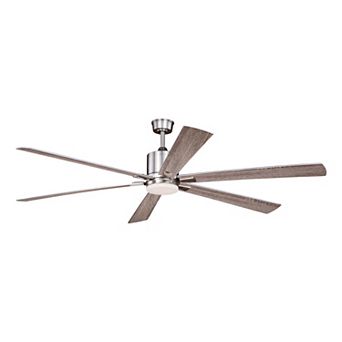 Wheelock 72" LED Ceiling Fan Satin Nickel