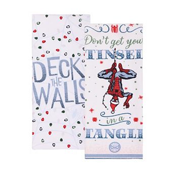 St. Nicholas Square® Marvel 2 pc Spiderman Holiday Kitchen Towels