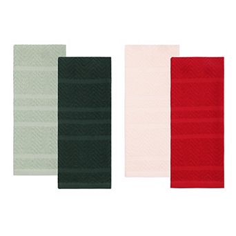 St. Nicholas Square® 4-Pack Holiday Solids Kitchen Towels