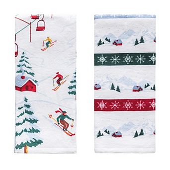 St. Nicholas Square® 2 pc Ski Hill Kitchen Towel Set