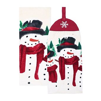St. Nicholas Square® 2 pc Yuletide Tie Top Kitchen Towel Set