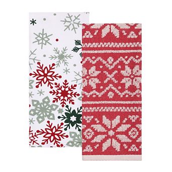 St. Nicholas Square® 2 pc Fair Isle Carve Kitchen Towel Set