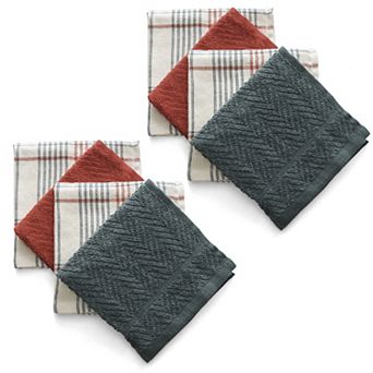 St. Nicholas Square® 8-Pack Yarn Dye Plaid Dishcloths