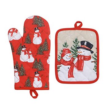 St. Nicholas Square® 2 pc Yuletide Oven Mitt & Pot Holder Set