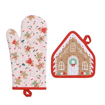 St. Nicholas Square® Gingerbread Oven Mitt & Pot Holder Set