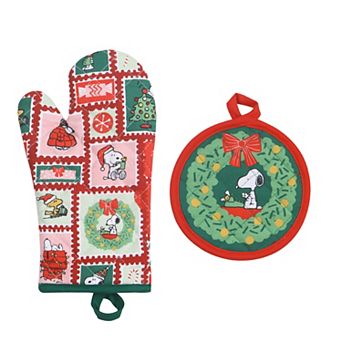 St. Nicholas Square® Peanuts 2 pc Holiday Oven Mitt & Pot Holder Set