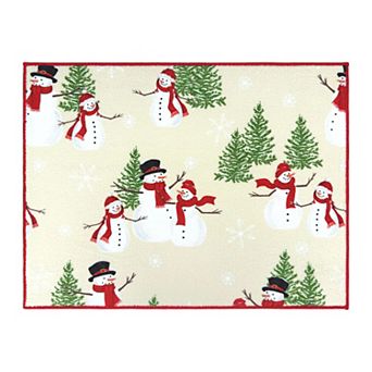 St. Nicholas Square® Yuletide Snowman Dish Dry Mat