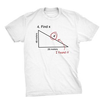 Find X T Shirt Funny Saying Math Teacher Graphic Sarcastic Gift Novelty Dad Joke