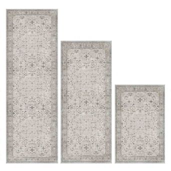 BOGASYL 3 pc Vintage Kitchen Rug Set