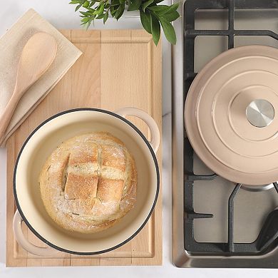 Gibson Home Addlestone 5 Quart Enameled Cast Iron Dutch Oven with lid