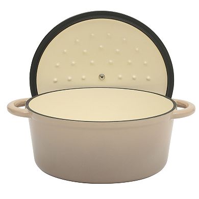 Gibson Home Addlestone 5 Quart Enameled Cast Iron Dutch Oven with lid