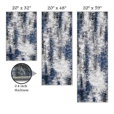 BOGASYL 3 Piece Non Slip Kitchen Rug Set