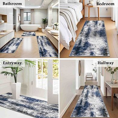 BOGASYL 3 Piece Non Slip Kitchen Rug Set