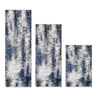 BOGASYL 3 pc Non Slip Kitchen Rug Set