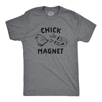 Mens Funny T Shirts Chick Magnet Sarcastic Graphic Tee for Men