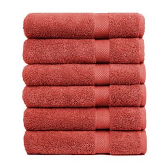 Bath Towels Set Of 6 Cotton Lightweight Soft & Highly Absorbent Luxury For Bathroom Gym Pool